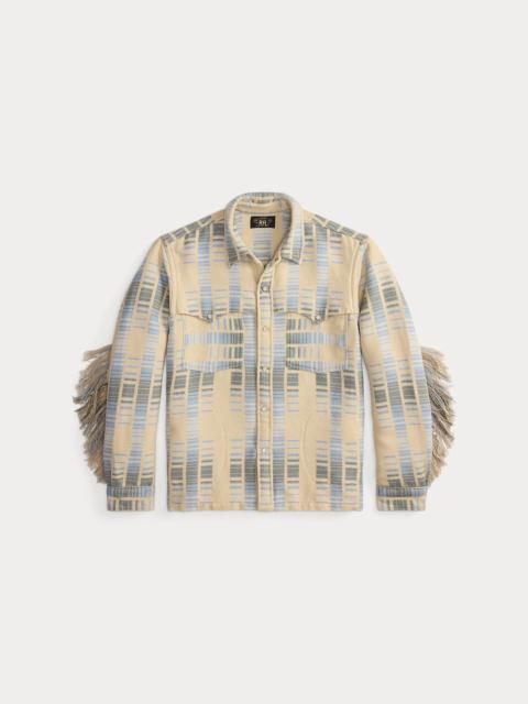 Fringe Jacquard Overshirt