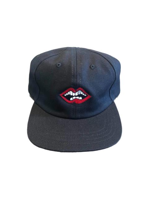 Chrome Hearts Matty Boy Chomper Leather Strapback Hat Black