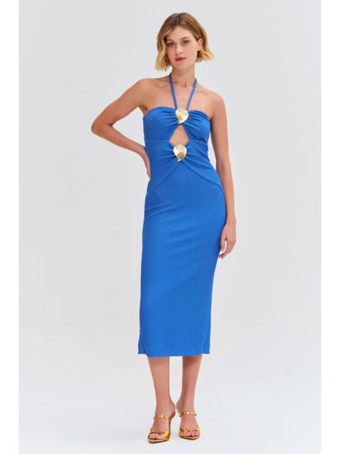 MERIAN KNIT HALTERNECK DRESS