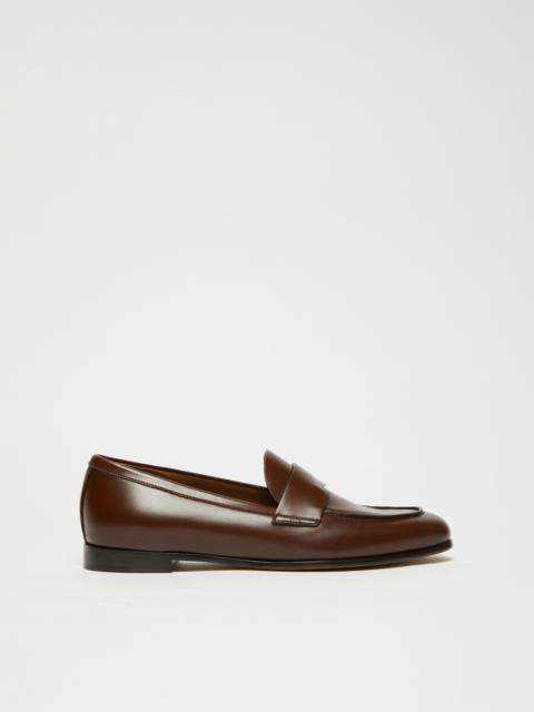 REGENTMOC Semi-glossy leather moccasins