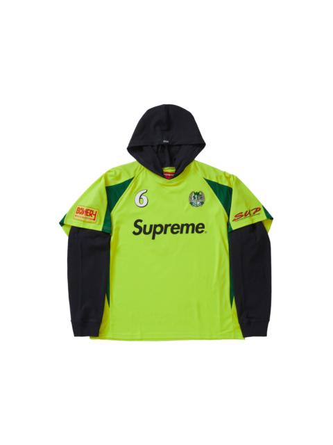 Supreme Hooded Soccer Jersey Bright Yellow