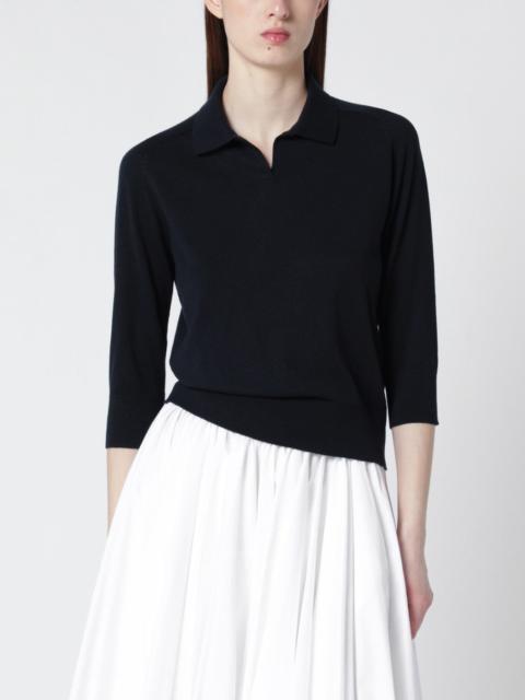 Navy cashmere polo
