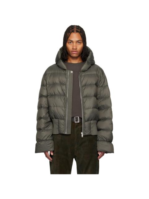 Khaki Concordians Hooded Down Jacket