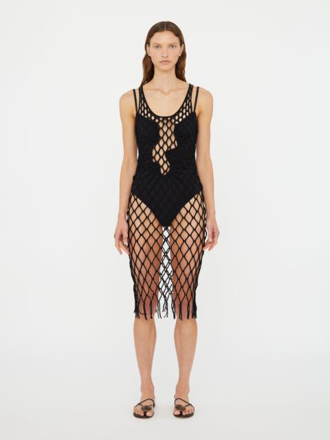 Knitted Mesh Tank Dress