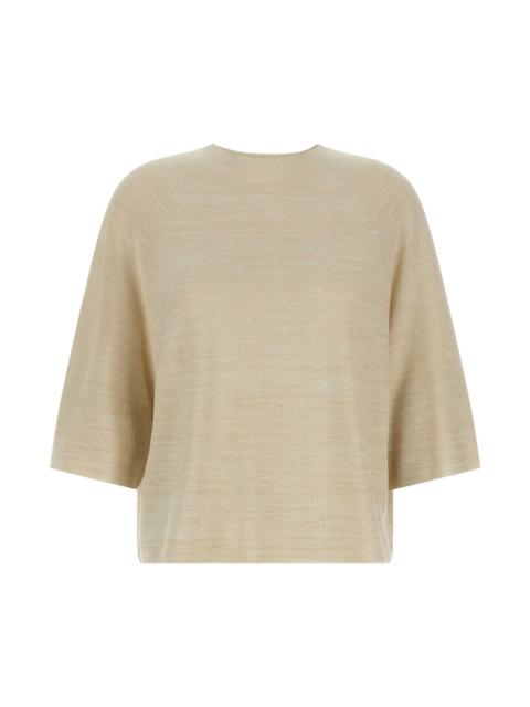 Lamé thread sweater