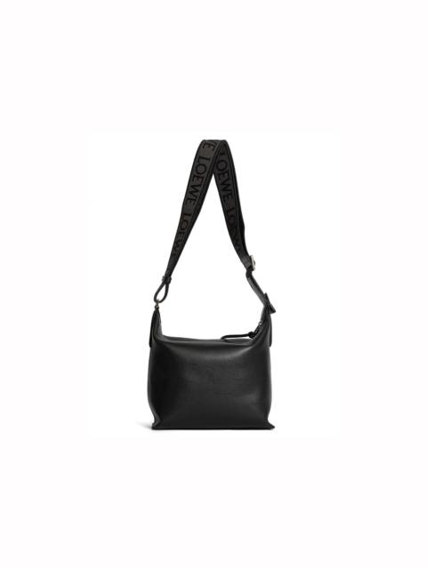 LOEWE Small Cubi Crossbody Bag In Supple Smooth Calfskin and Jacquard Black