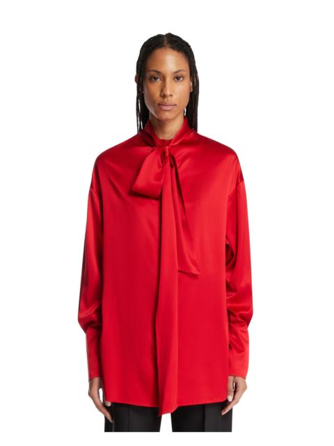 Red Elide Silk Shirt