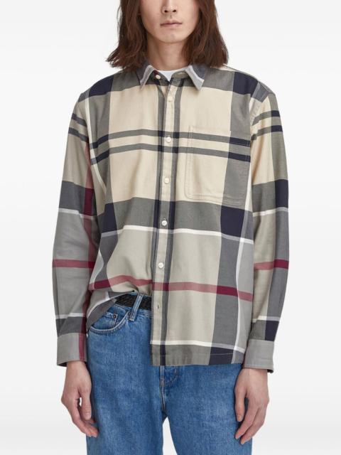plaid pocket shirt