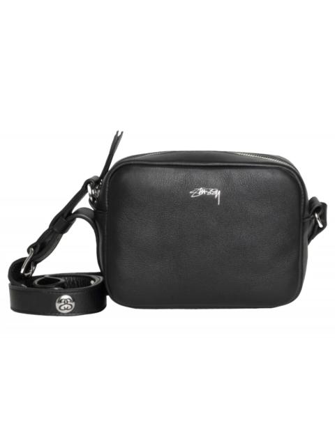 Stussy SS Link Leather Side Pouch Black