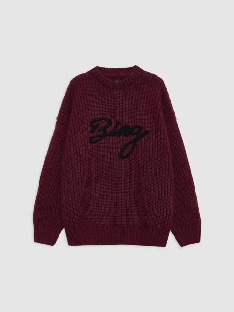 Sydney Crew Sweater Signature - Zinfandel