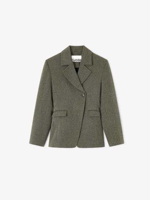 GREEN MOULINE BLAZER