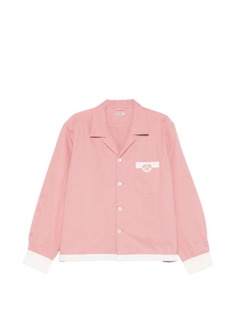 camp-collar pocket shirt