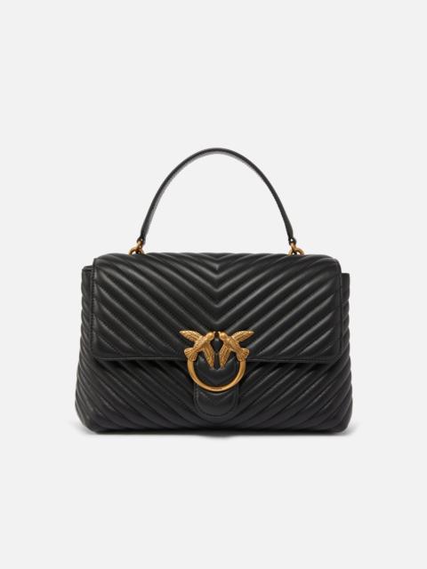 LARGE HANDBAG LADY LOVE BAG PUFF CHEVRON