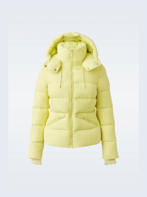 MADALYN-TR Tactile Ripstop down jacket with hood