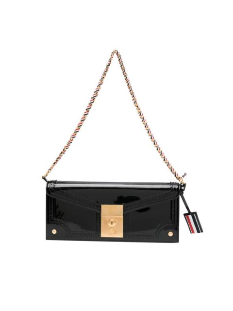 clip-lock fastening shoulder bag