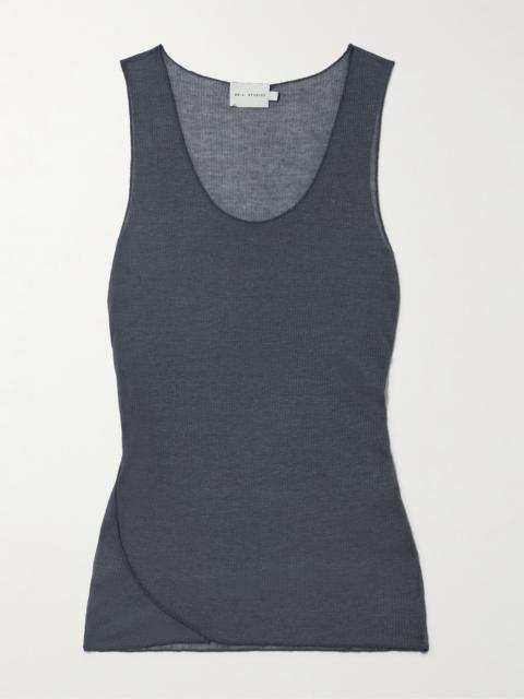 Ribbed-knit Tank