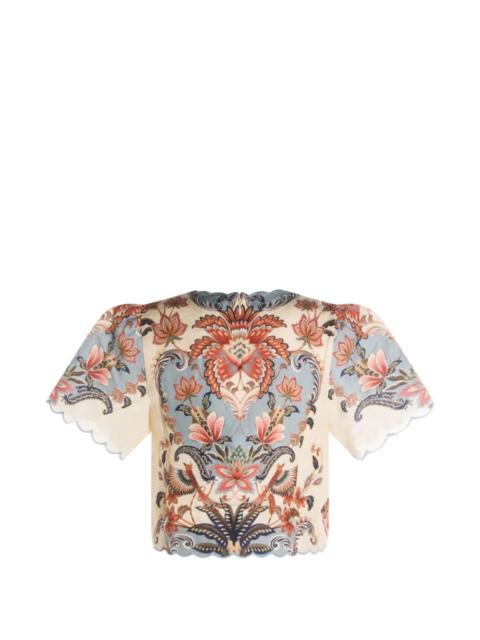 floral blouse