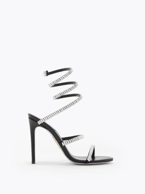 CLEO SPARK BLACK AND SILVER SANDAL 105