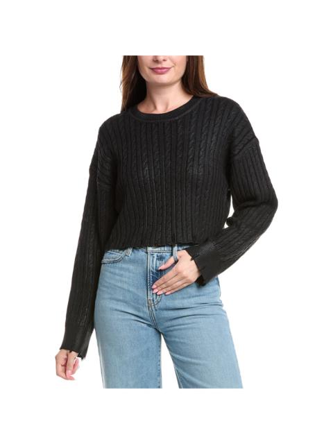 Sandro Cropped Wool-Blend Sweater
