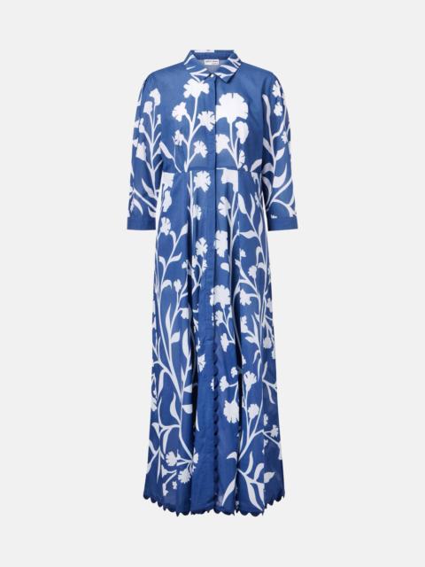 Printed cotton maxi dress