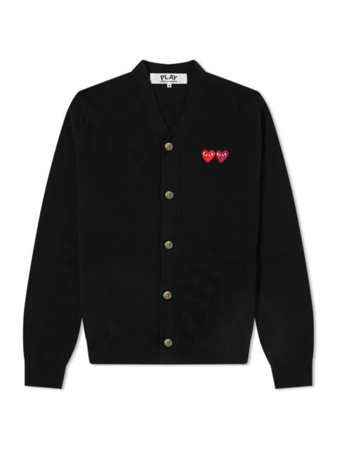 Comme des Garcons Play Double Heart Cardigan