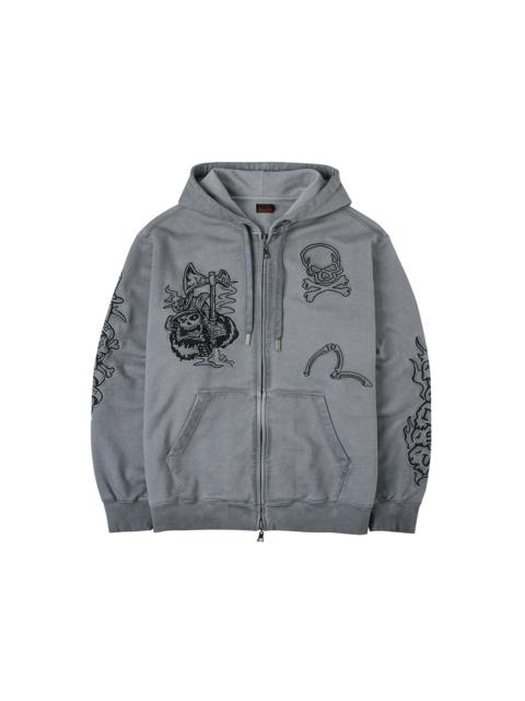 Tattoo Styles Embroidery Oversized Hoodie Jacket