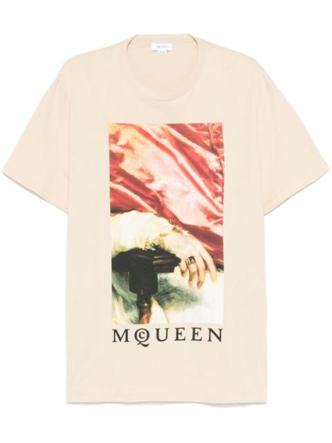 painting-print T-shirt