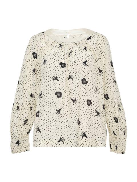 Long Sleeves Pleated Top