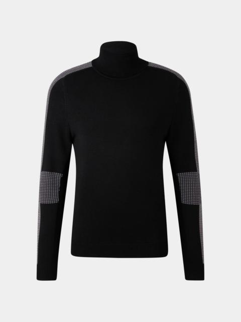 Emil turtleneck pullover in Black
