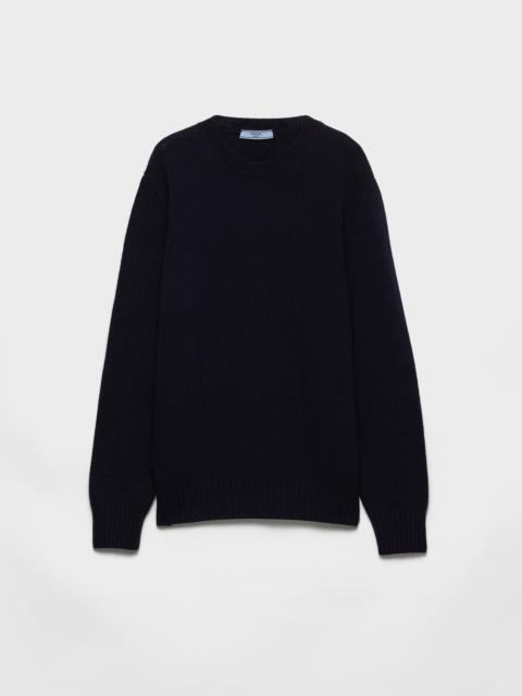 Wool and cashmere crew-neck sweater