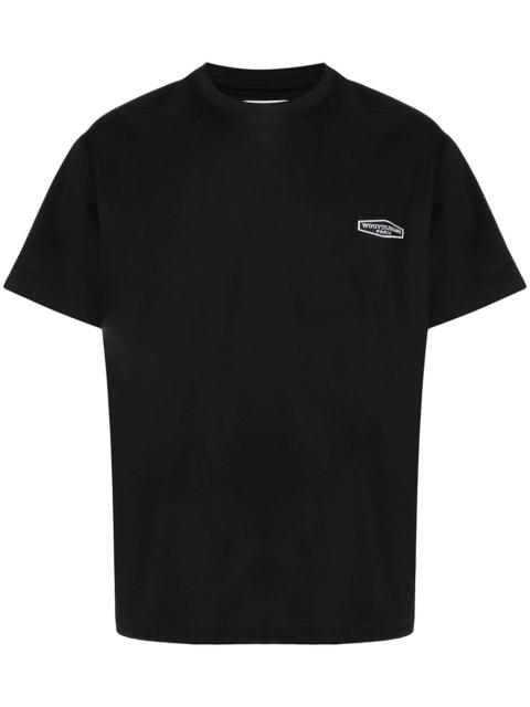 logo-embroidered cotton T-shirt