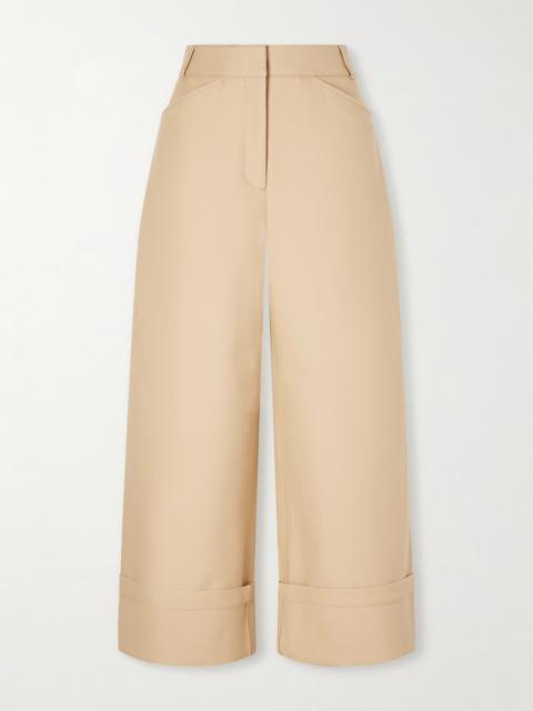 Organic Cotton High-rise Wide-leg Pants