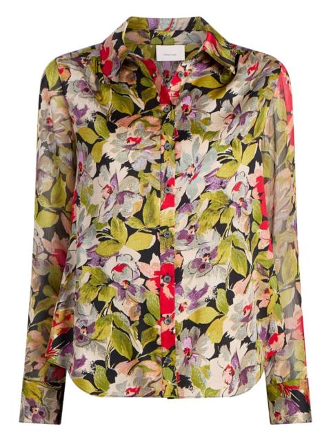 floral-print shirt
