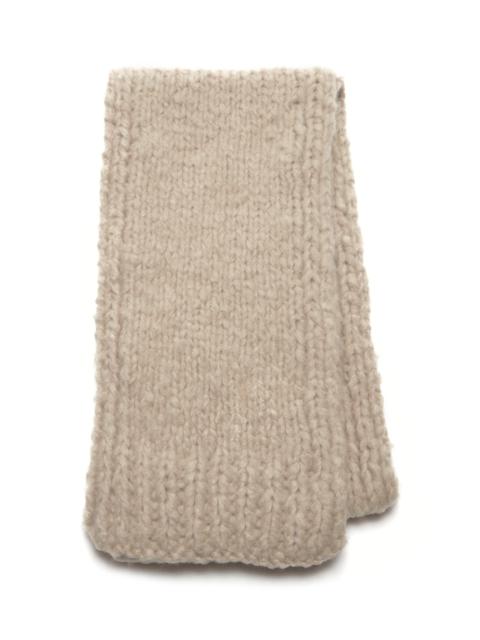Pyke Knit Scarf in Oatmeal Welfat Cashmere