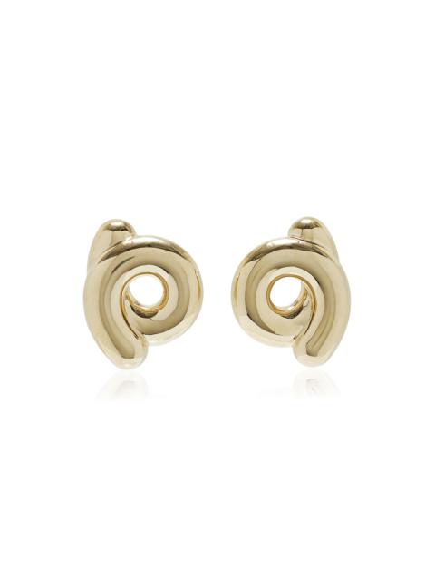 Large Tarallo 9K Yellow Gold Earrings gold