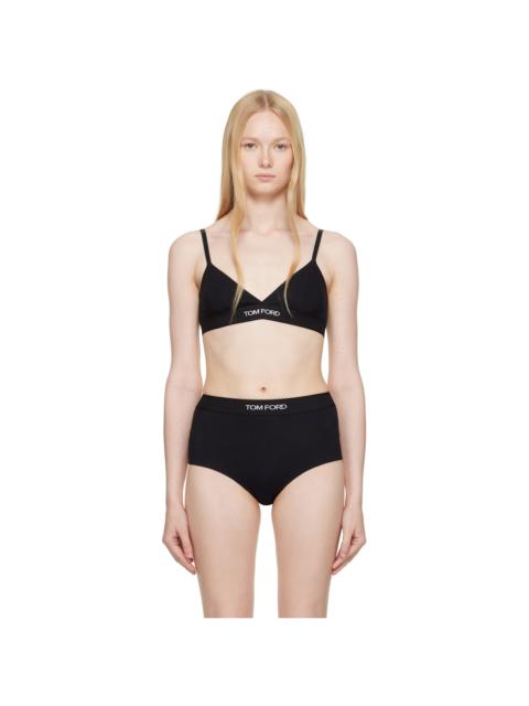 Black Modal Signature Bra