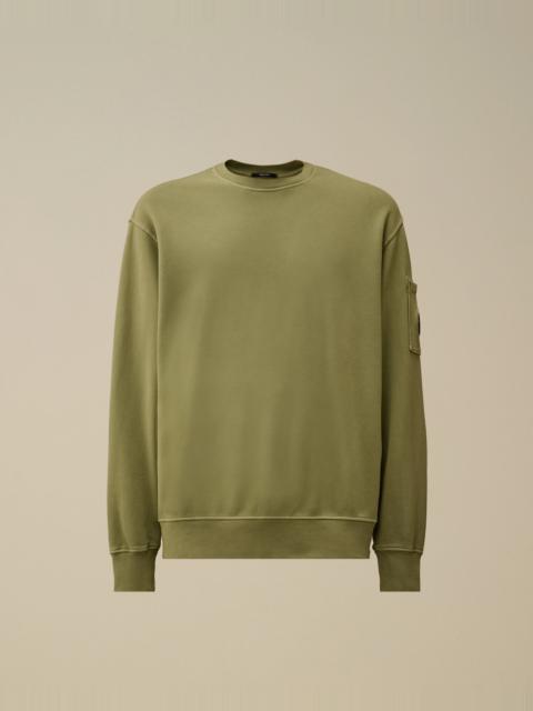 Brushed and Emerized Diagonal Fleece Crewneck Lens Sweatshirt