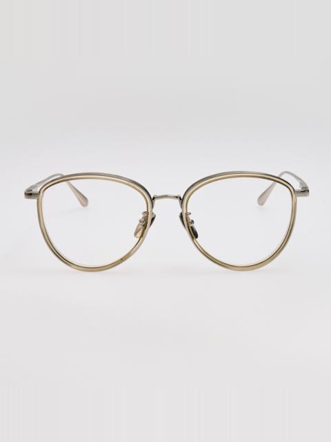 Dahlia Optical in Truffle and 22K White Gold