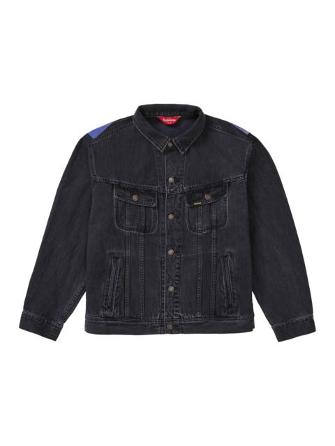 Supreme New York Painted Trucker Jacket Black