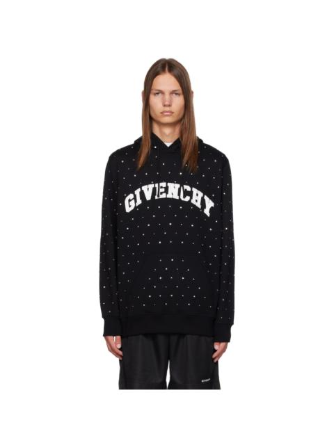 Black Crystal-Cut Hoodie