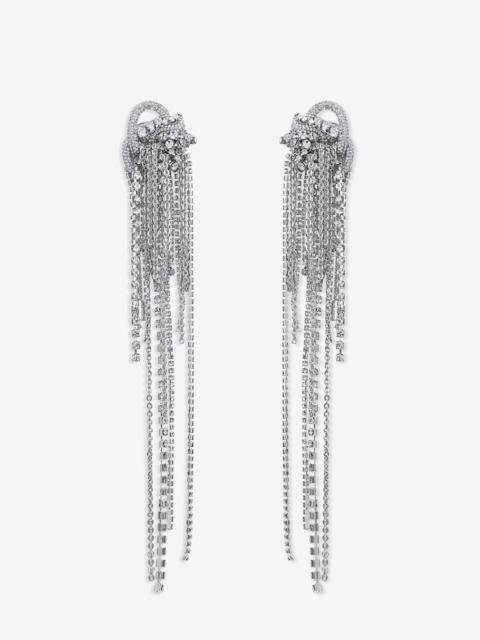 LONG MESSY CHAIN EARRINGS