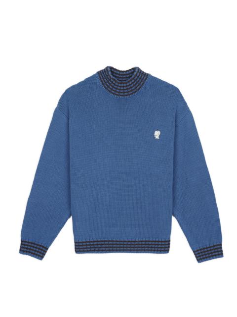 Turtle Neck Sweater - Blue