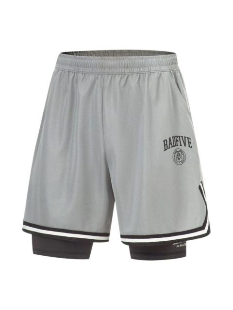 Li-Ning BadFive Graphic 2-in-1 Shorts 'Grey' AKST521-2