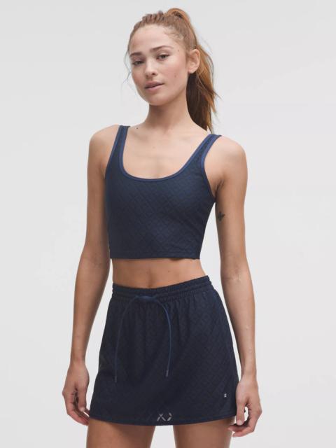 Textured Mesh Tennis Tank Top *Medium Support, B/C Cup