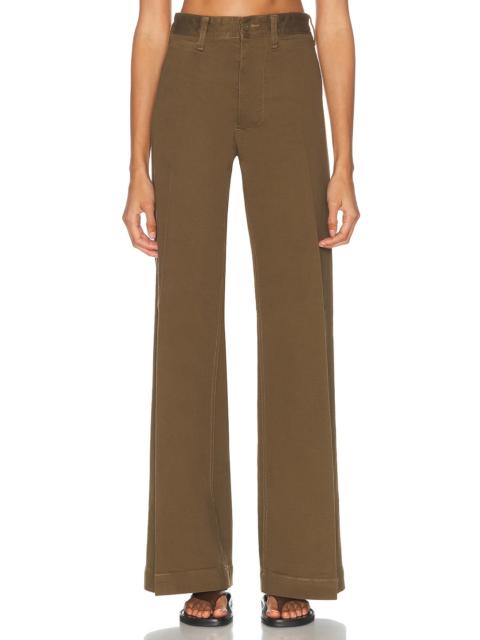 Twill Flare Trouser