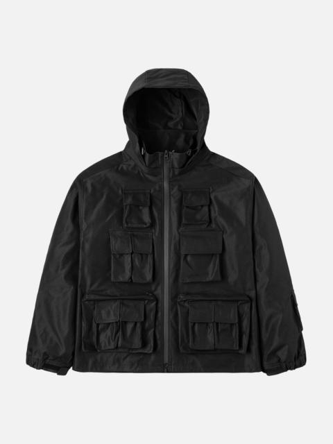 Multi-Pocket Regular Fit Outdoor Jacket with Detachable Hood
