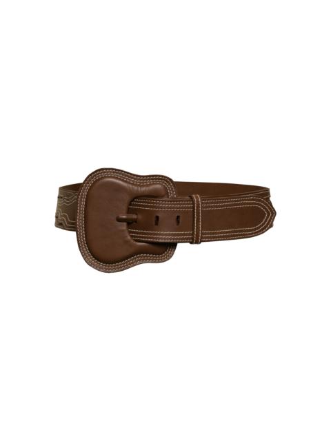 Military Prowess Leather Belt brown