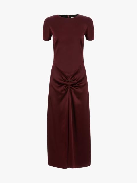 Blaire Midi Dress In Cinnabar Red