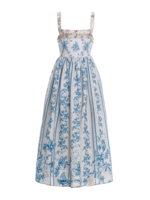 Barbara Bougainvillea Midi Dress