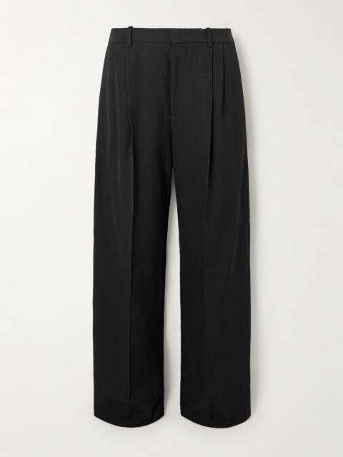 Grain De Poudre Wide-leg Pants